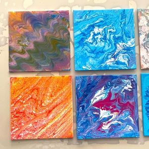 8 pieces acrylic painting new
